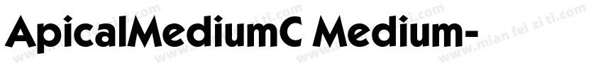 ApicalMediumC Medium字体转换